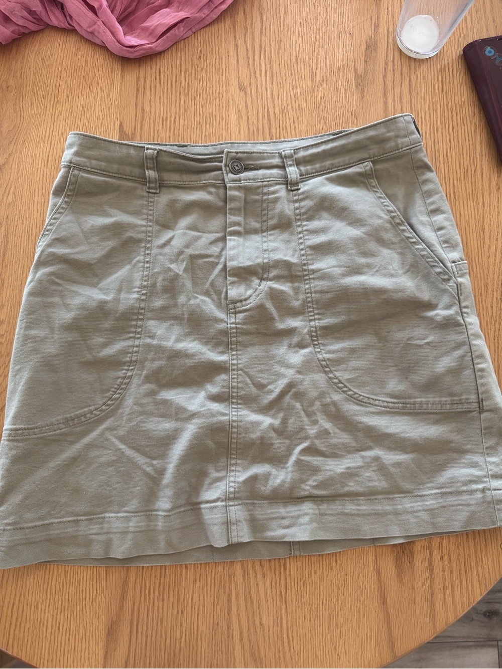 Patagonia Skirt in Light Olive Green